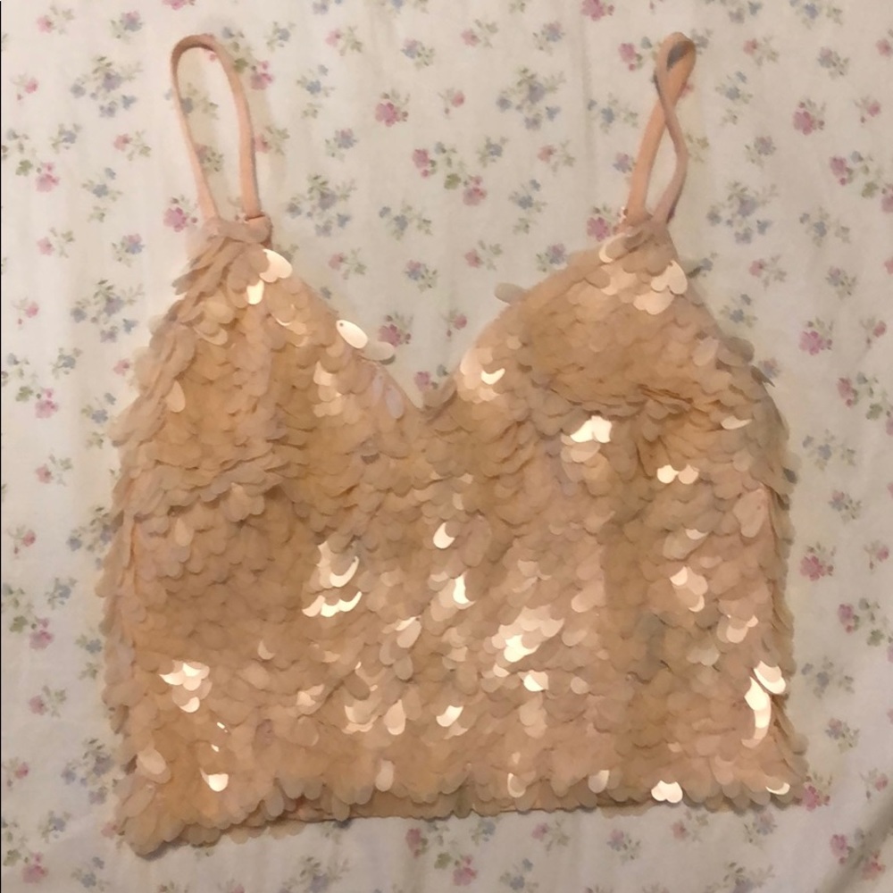 Sequined Bebe Party Top